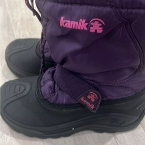 Kamik Black and Purple Snow Boots